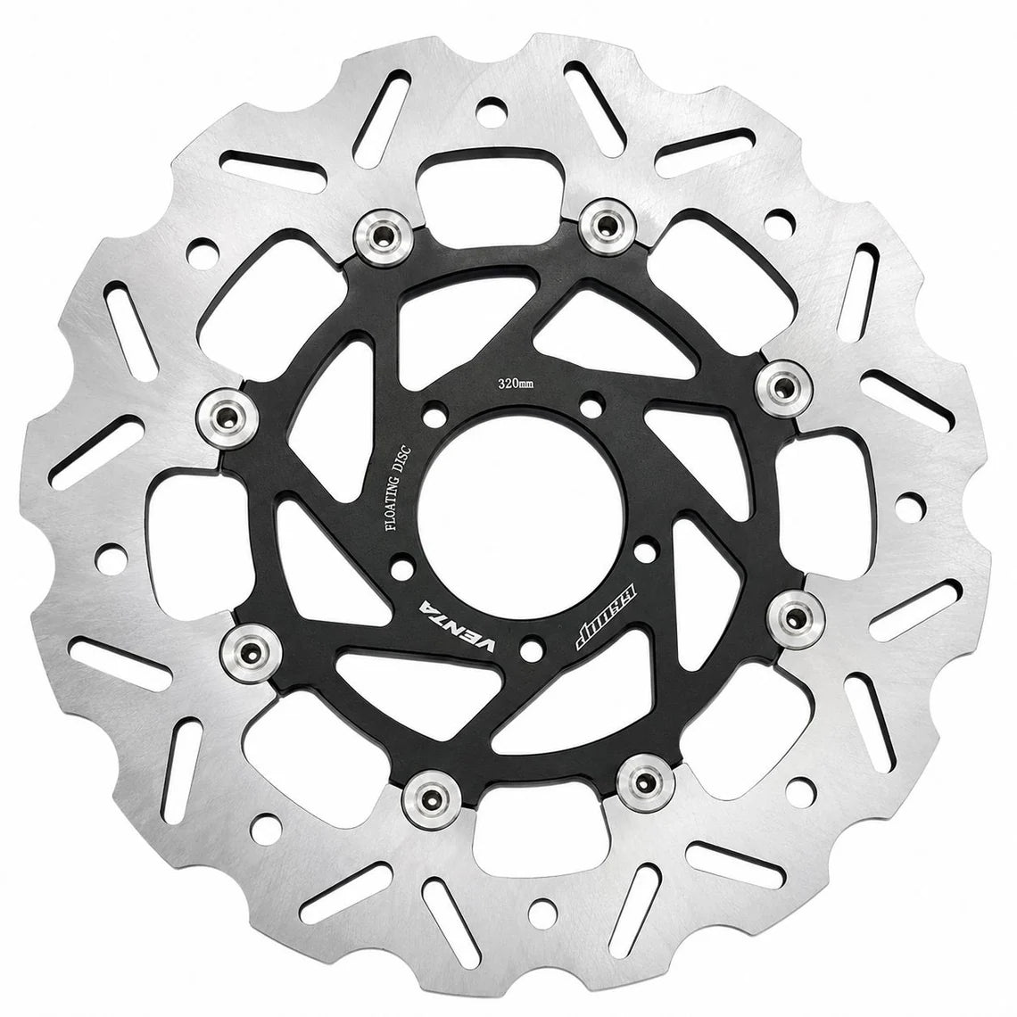 66BHP Black Floating Brake Disc for Royal Enfield Interceptor 650 and Continental GT 650