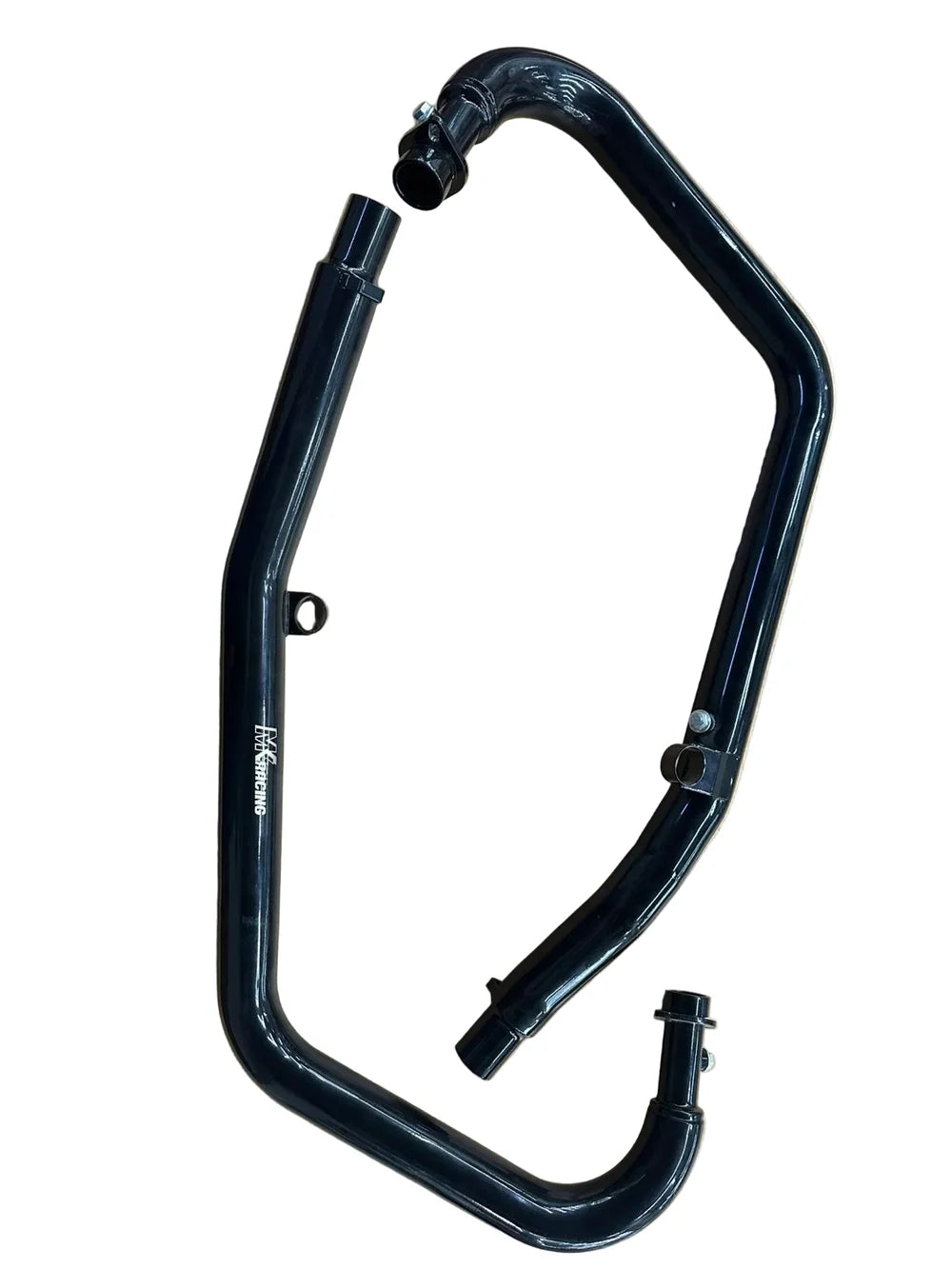 MK Racing gloss black stainless steel header pipes for Royal Enfield Continental GT 650
