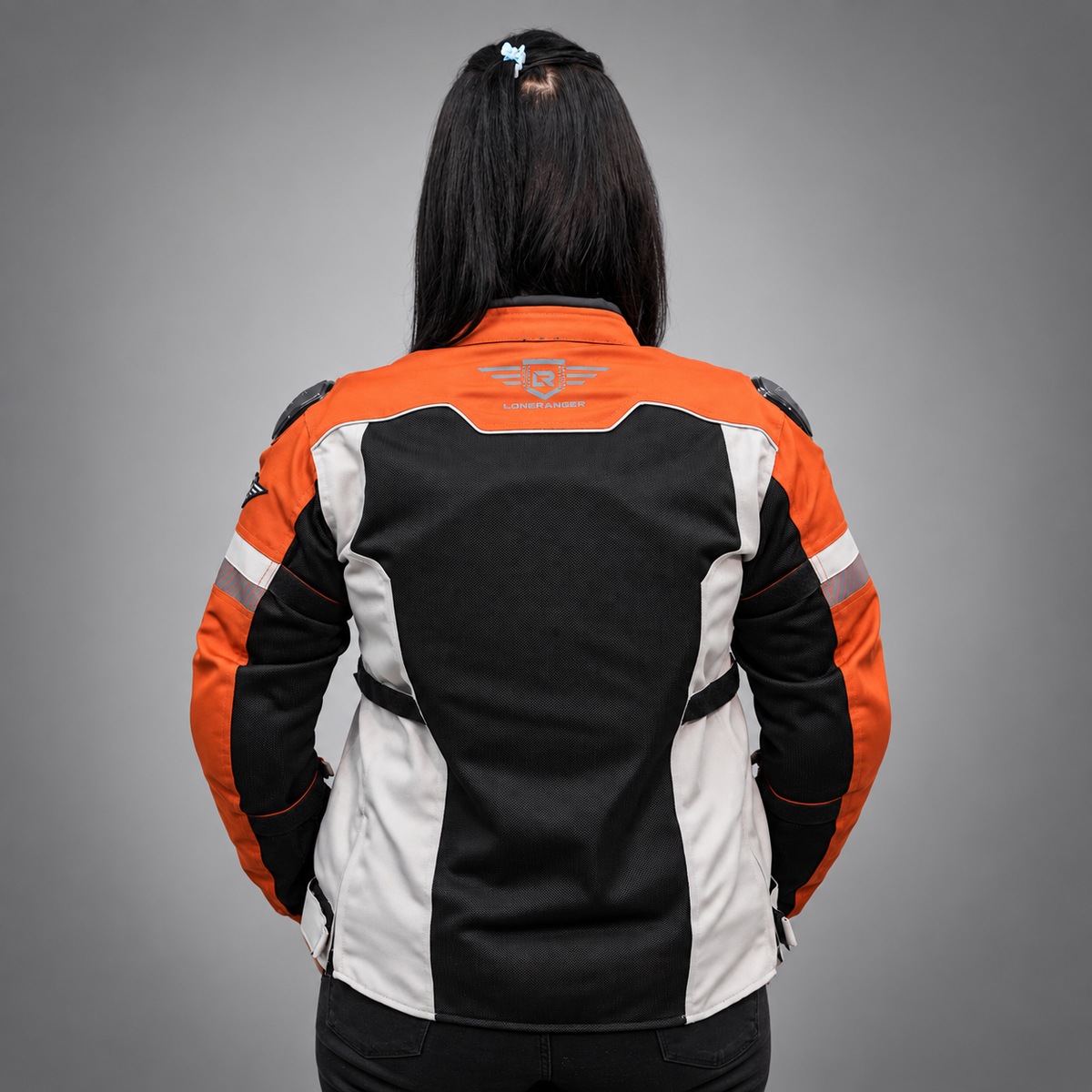 Lone Ranger Women Addon Pro motorcycle riding jacket in rust front view