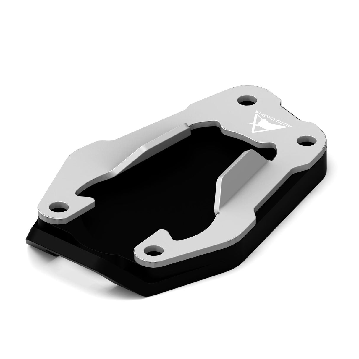 Auto Engina Side Stand Extender for Triumph Scrambler 400X in black with aluminium and stainless steel construction
