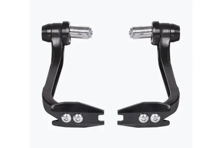 Dual tone plain motorcycle lever guard for brake and clutch lever protection