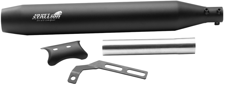 Silver Stallion Ranger performance exhaust for BSA Gold Star 650 silver black matte brushed