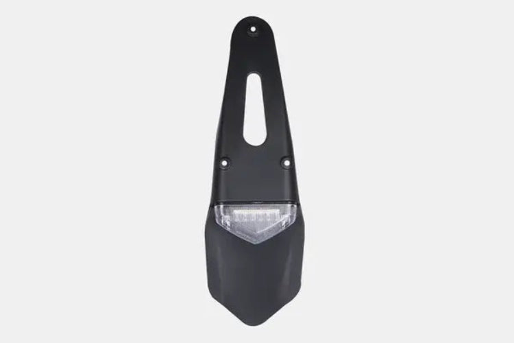 Universal Dirt Bike Tail Light with LED brake light and small number plate holder for off-road motorcycle