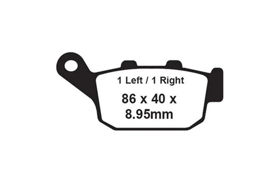 EBC Double-H Sintered Brake Pads Honda CBR 250R FA142HH Front FA496HH Rear HH Rated High Performance Motorcycle Brake Pads