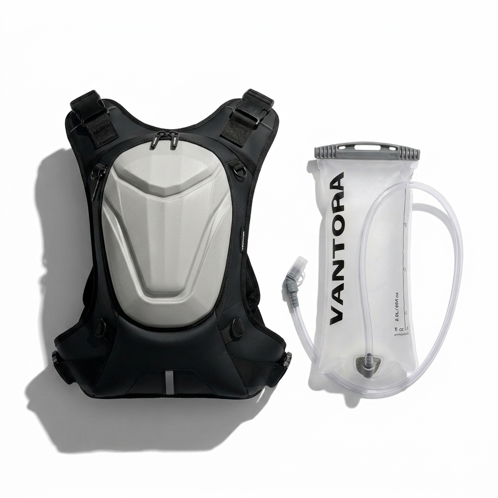 Vantora Flux 10L Hydration Backpack with 2L Water Bladder – Lightweight Hydration Pack for Cycling, Hiking, Running & Motorcycle Riding