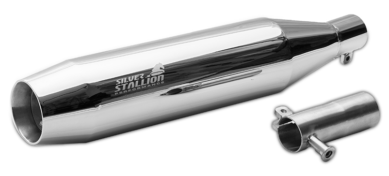Silver Stallion Drift performance exhaust for Honda CB350 Hness silver