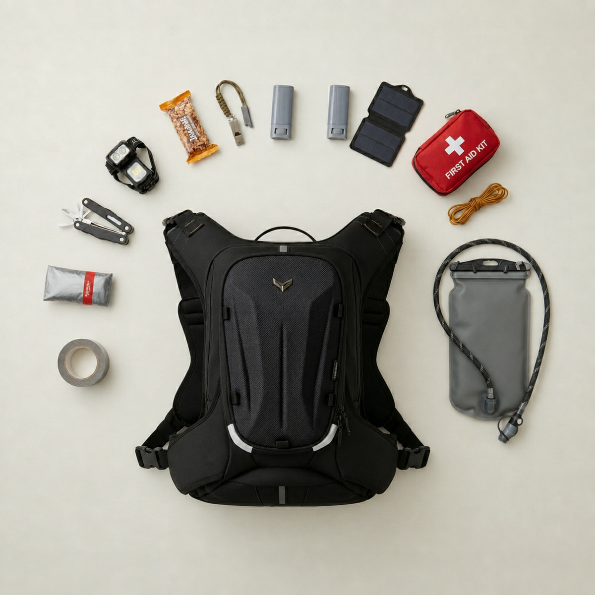 Vantora Prime 25L Backpack with 2L Hydration Bladder – Adventure and Motorcycle Backpack with Hydration System