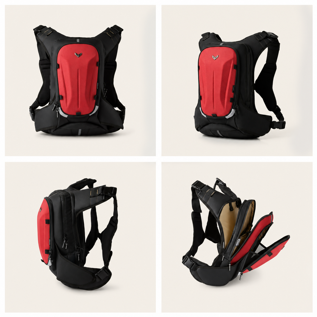 Vantora Prime 25L Backpack with 2L Hydration Bladder – Adventure and Motorcycle Backpack with Hydration System