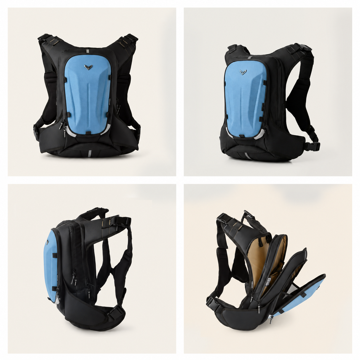Vantora Prime 25L Backpack with 2L Hydration Bladder – Adventure and Motorcycle Backpack with Hydration System
