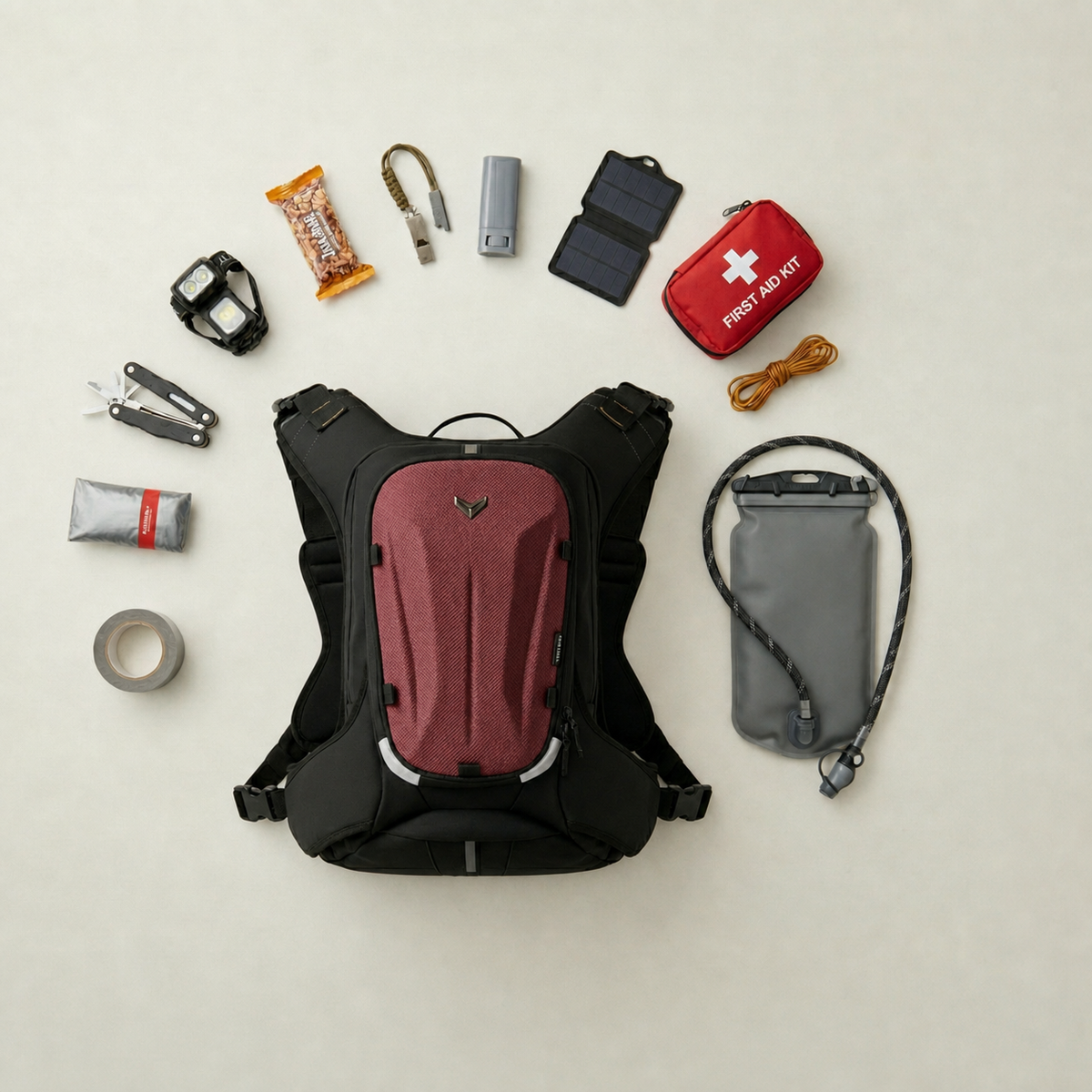 Vantora Prime 25L Backpack with 2L Hydration Bladder – Adventure and Motorcycle Backpack with Hydration System