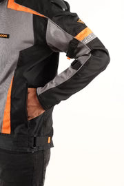 Lone Ranger Addon Pro Max black orange riding jacket