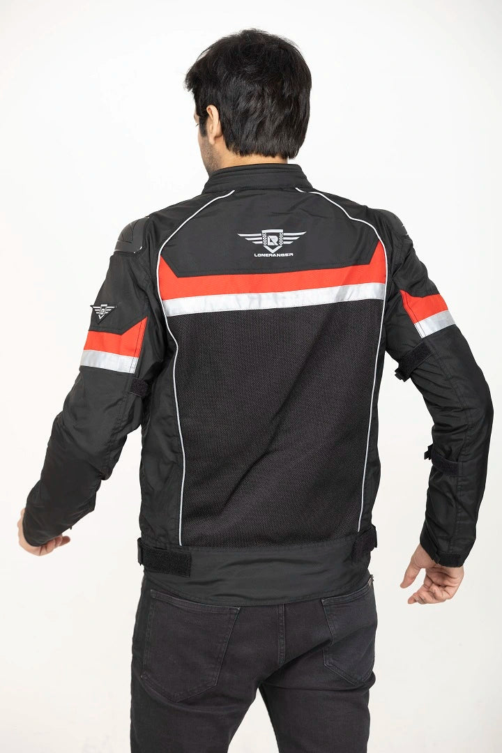 Lone Ranger Advento V2 riding jacket black red