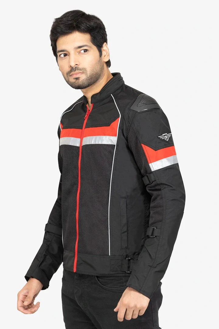 Lone Ranger Advento V2 riding jacket black red