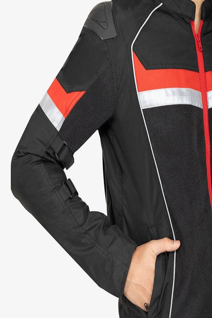 Lone Ranger Advento V2 riding jacket black red