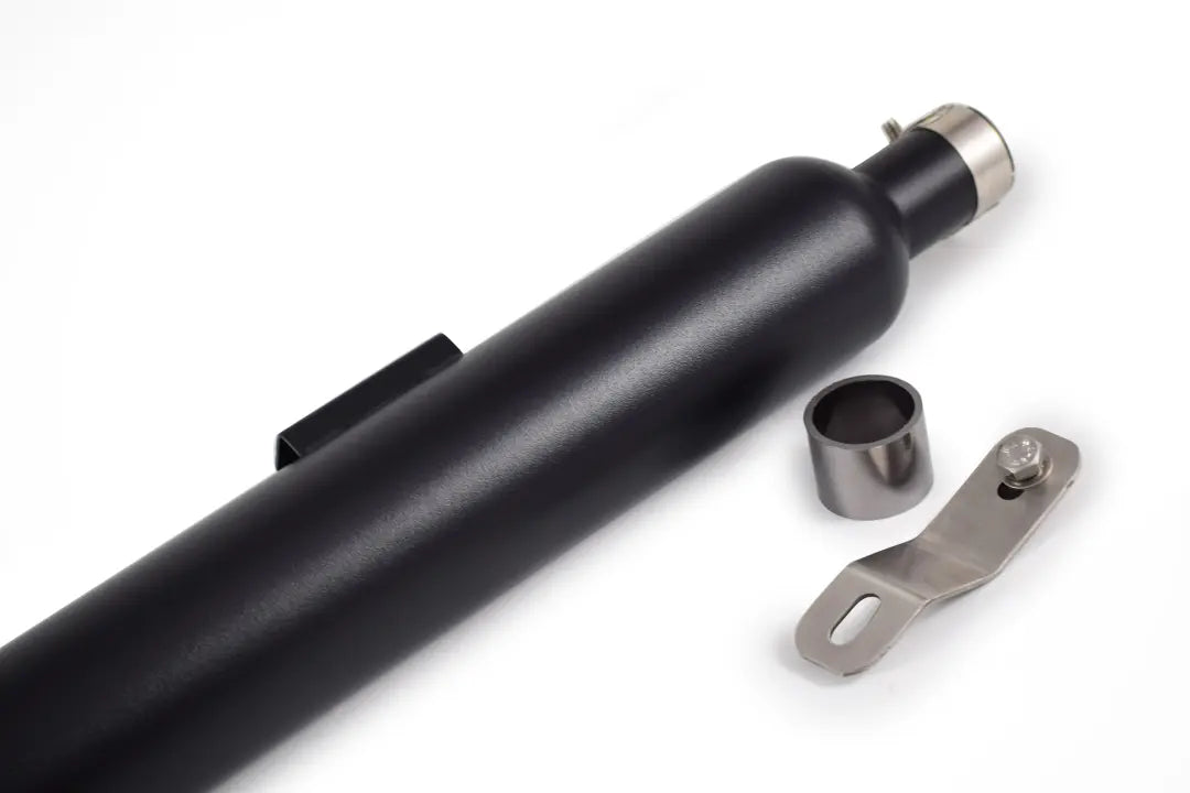 Powerage Black Long Slip-On Exhaust for Royal Enfield 350 500 Stainless Steel Performance Exhaust
