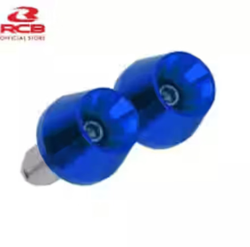 RCB M3 aluminium motorcycle handlebar weight balancers in Gold, Red and Blue