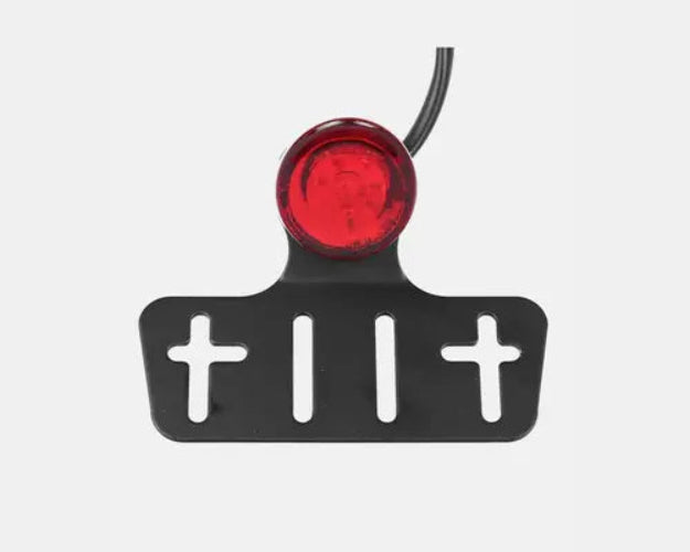 Shark Nose LED Tail Light with brake light and small number plate holder for motorcycle