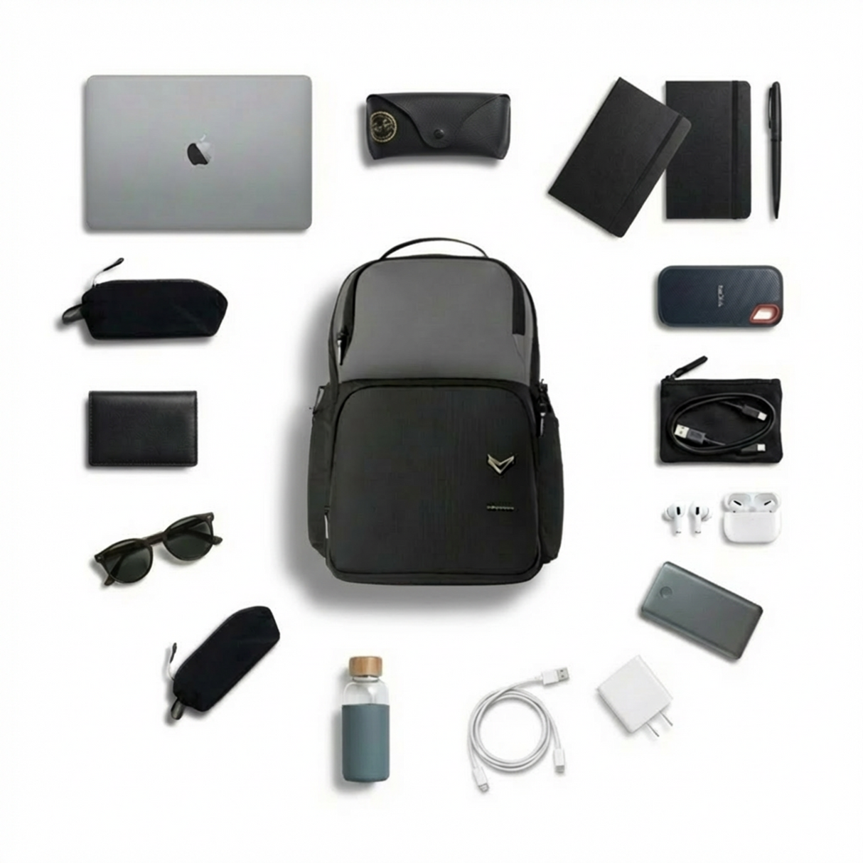 Vantora LEXOR 25L Water-Resistant Laptop Backpack for Work and Commute with 16-Inch Laptop and 12.9-Inch Tablet Compatibility