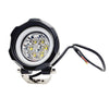 HJG 6 Led Fog Lamp Blue Cob Round Single Pc (12-80V DC- 40W) - Universal for All Cars & Bikes
