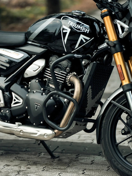 Legundary Custom Velocis Crash Guard Triumph Speed 400 Black Engine Protection Non Slider