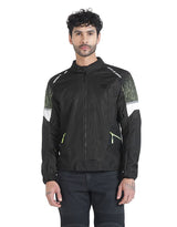 Royal Enfield Streetwind Eco 3 Riding Jacket in Red, Green and Grey