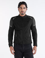 Royal Enfield Streetwind Eco 3 Riding Jacket in Red, Green and Grey