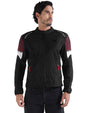 Royal Enfield Streetwind Eco 3 Riding Jacket in Red, Green and Grey