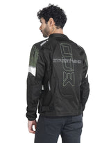 Royal Enfield Streetwind Eco 3 Riding Jacket in Red, Green and Grey