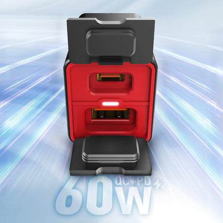 LBC Moto LDNIO C108 60W motorcycle fast charger PD 3.0 QC 3.0 type C USB waterproof bike charging adapter