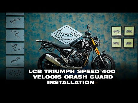 Legundary Custom Velocis Crash Guard Triumph Speed 400 Black Engine Protection Non Slider