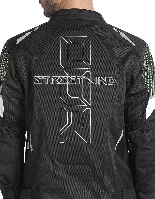 Royal Enfield Streetwind Eco 3 Riding Jacket in Red, Green and Grey