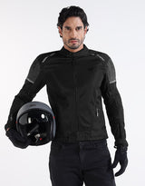 Royal Enfield Streetwind Eco 3 Riding Jacket in Red, Green and Grey