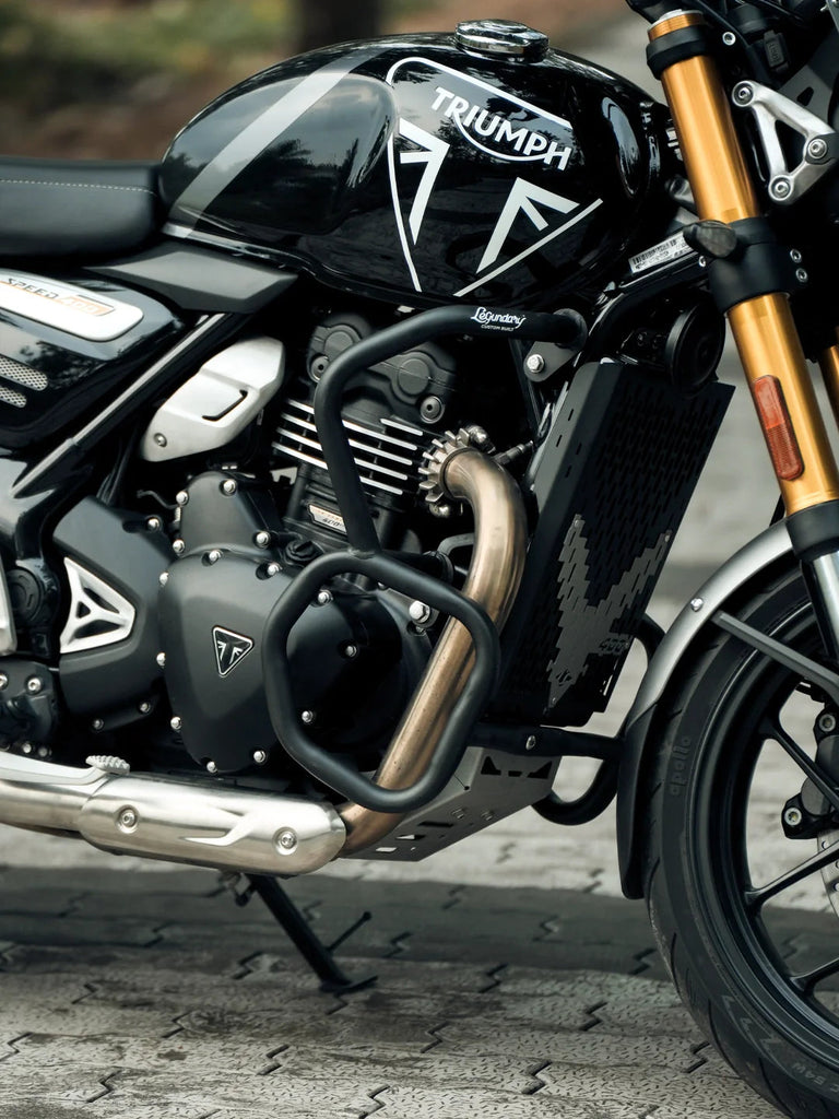 Legundary Custom Velocis Crash Guard Triumph Speed 400 Black Engine Protection Non Slider