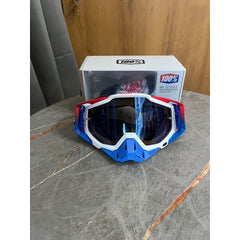 100% Goggles Full blue white tint red - 1 YEAR WARRANTY