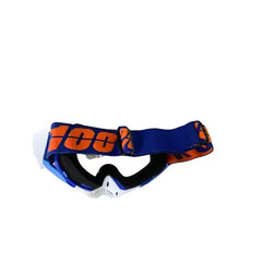 100% The Motocross & Mountain Biking  MX Goggle – BLUE ( WHITE )