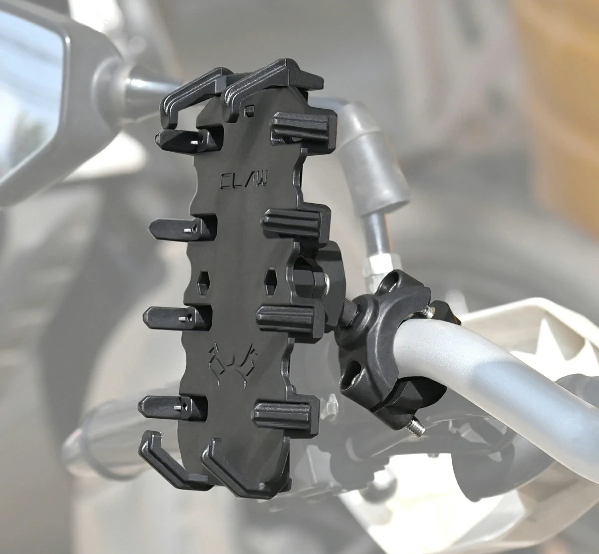 Maddog Claw Lite Bike Phone Holder with Mirror Mount Support Heavy Duty Mobile Holder for Motorcycle