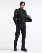 Royal Enfield Streetwind Eco 3 Riding Jacket in Red, Green and Grey