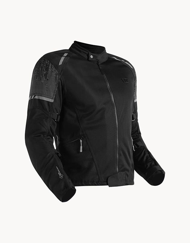Royal Enfield Streetwind Eco 3 Riding Jacket in Red, Green and Grey