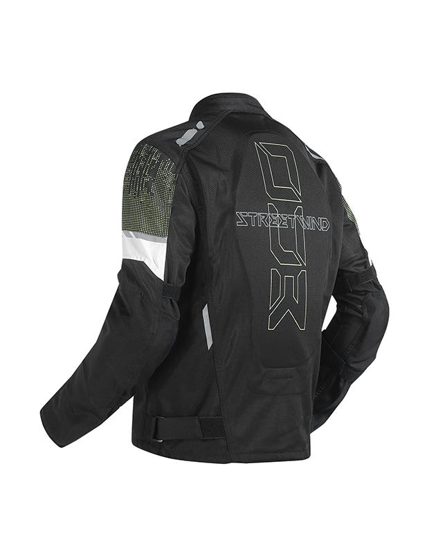 Royal Enfield Streetwind Eco 3 Riding Jacket in Red, Green and Grey