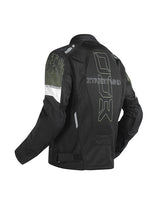 Royal Enfield Streetwind Eco 3 Riding Jacket in Red, Green and Grey