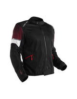 Royal Enfield Streetwind Eco 3 Riding Jacket in Red, Green and Grey