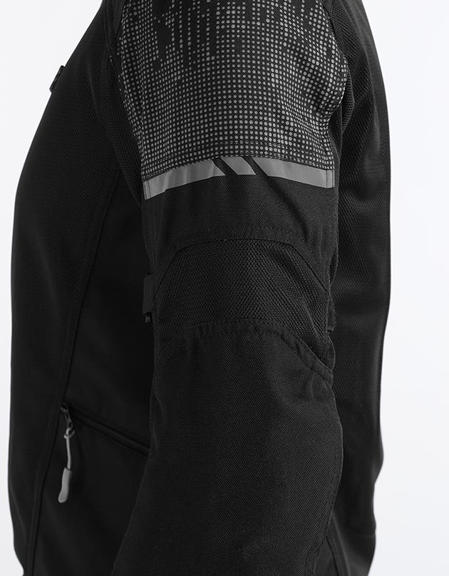 Royal Enfield Streetwind Eco 3 Riding Jacket in Red, Green and Grey
