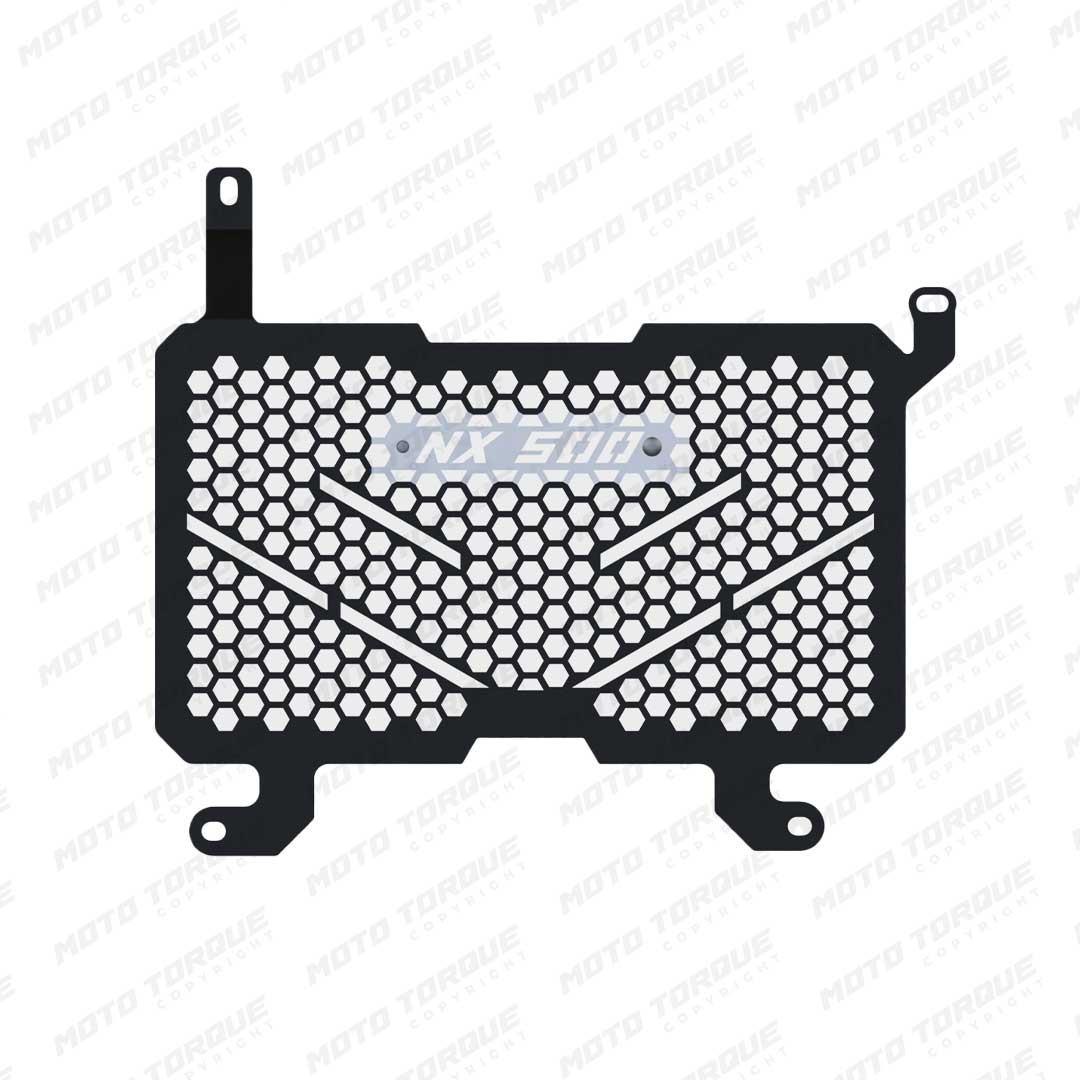 Moto Torque mild steel radiator guard for Honda NX500 cooling system protection accessory