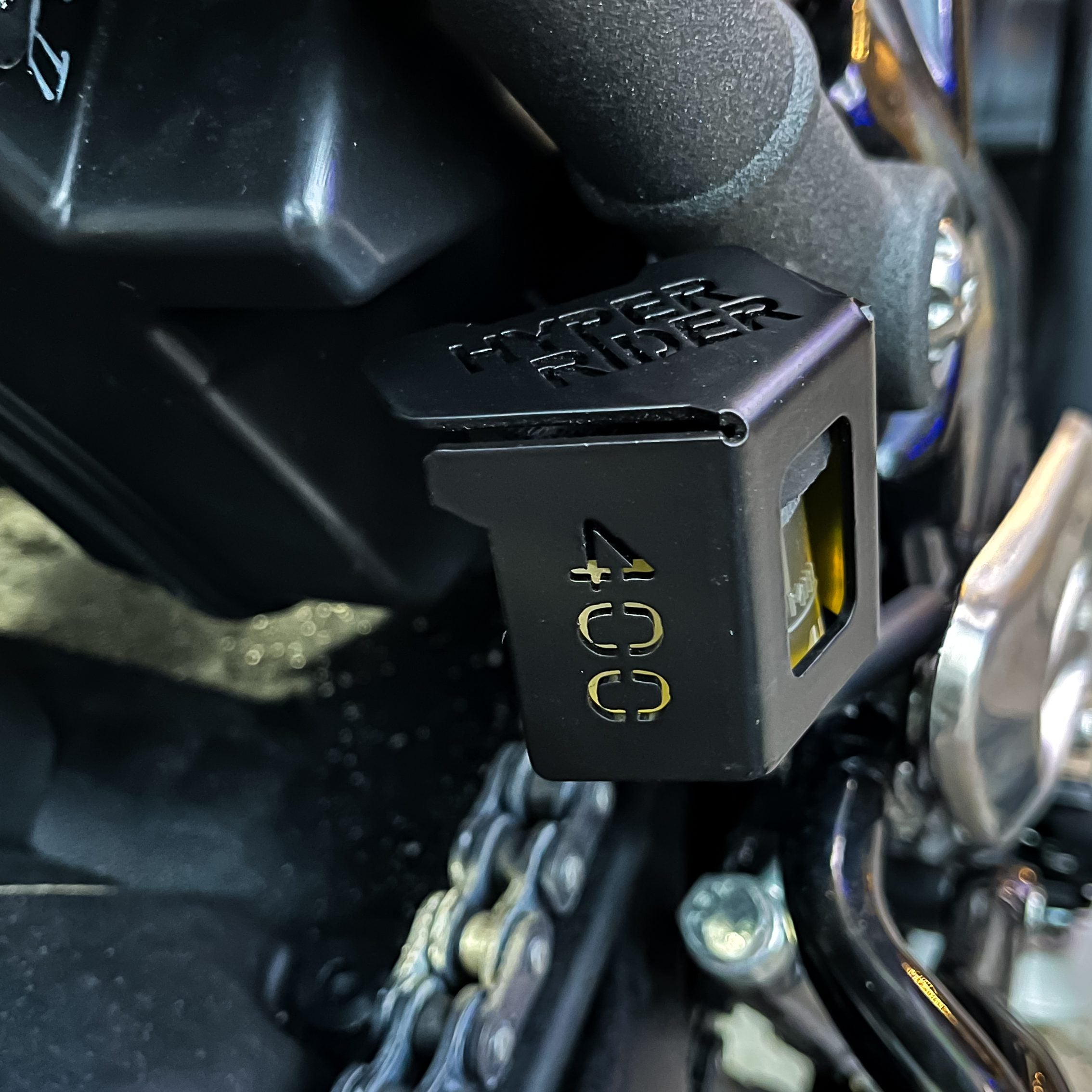 Hyperrider Rear Brake Fluid Reservoir Cover for Triumph Speed 400 brake reservoir guard