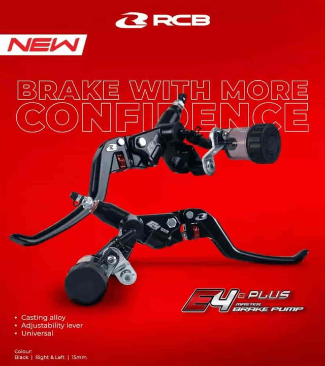 RCB E4+ RH 15mm black front master brake pump 01BP063B