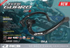 RCB GP3 black carbon fibre motorcycle lever guard set, part 01H0084B