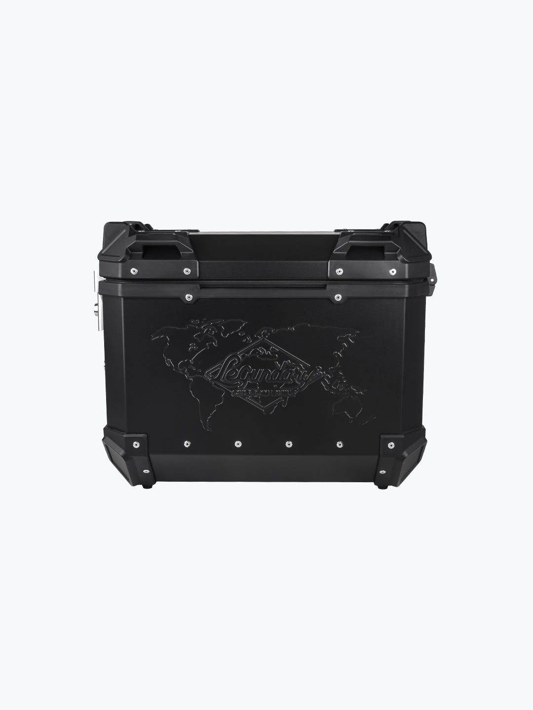 Legendary Custom Fort Knox 36L aluminium side box motorcycle pannier black and silver variants