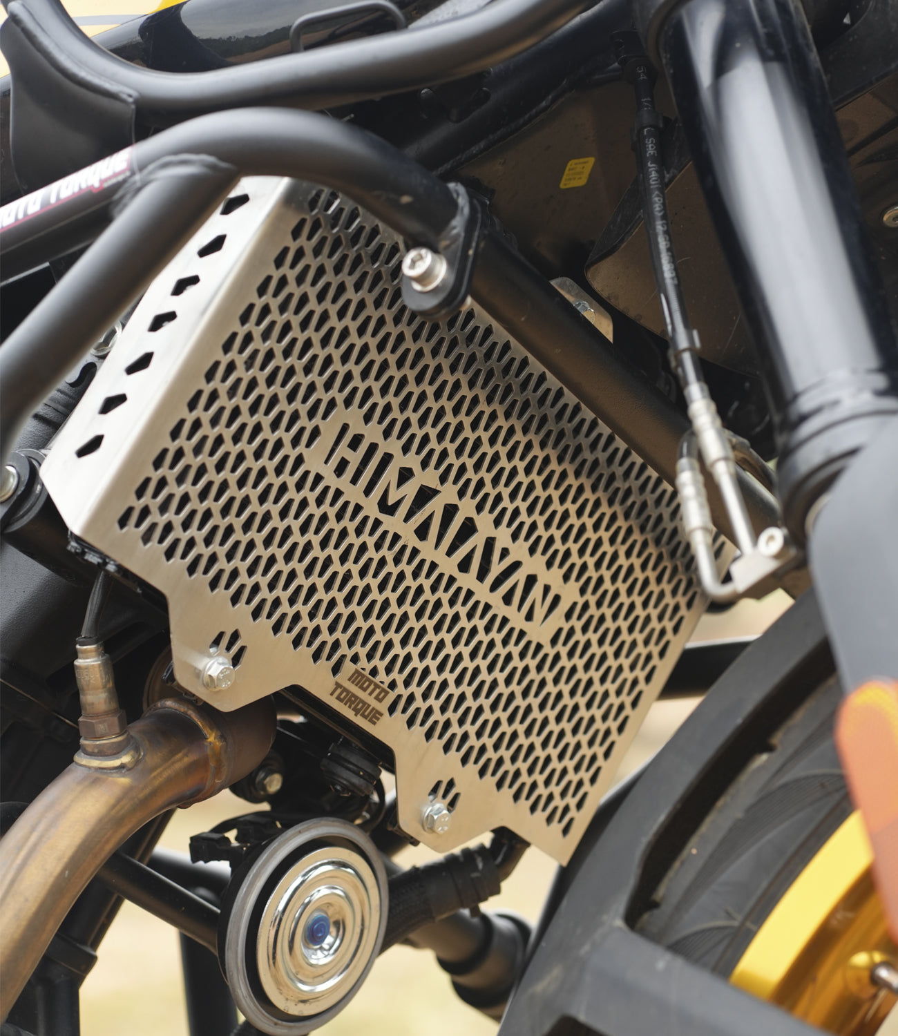 Mototorque radiator guard stainless steel Royal Enfield Himalayan 450 cooling protection grill