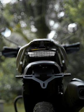 Legundary Custom tail tidy for Hero Xpulse 200 4V black mild steel fender eliminator rear setup