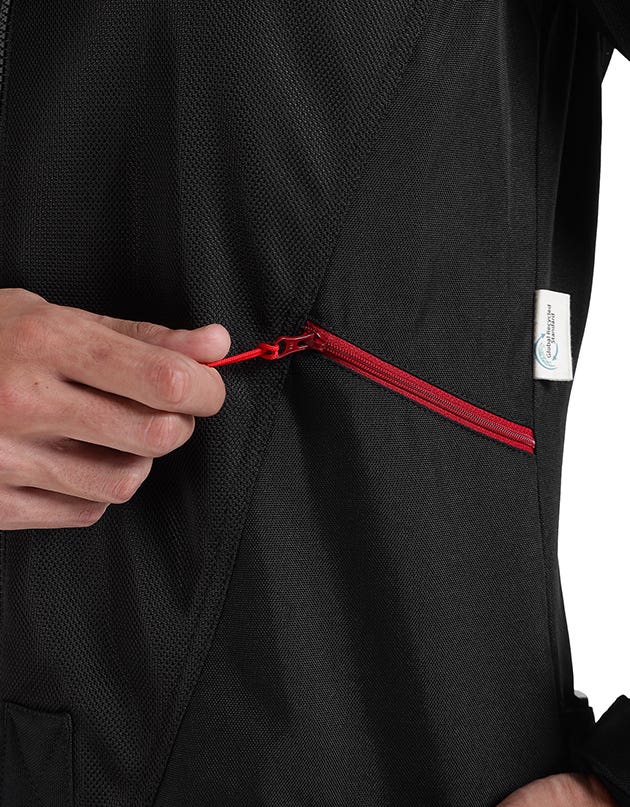 Royal Enfield Streetwind Eco 3 Riding Jacket in Red, Green and Grey